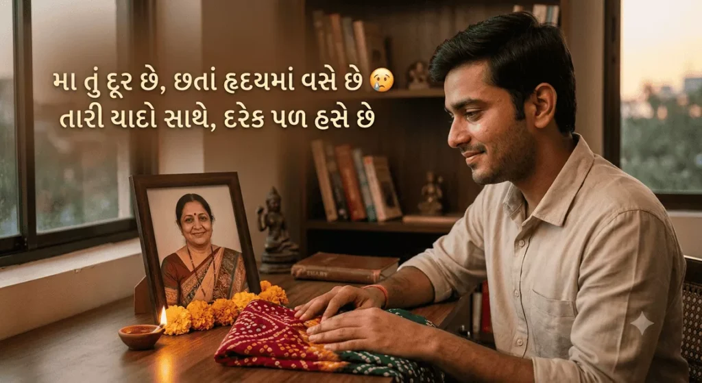 Miss You Maa Shayari Gujarati